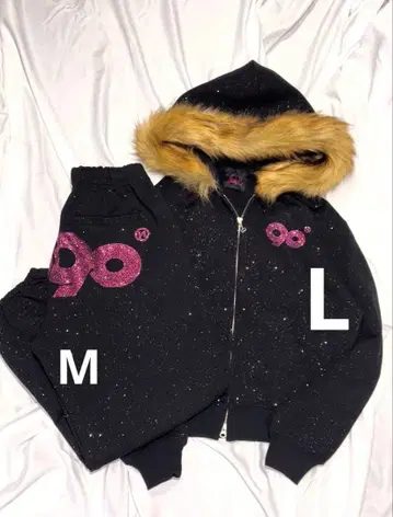 9090girl 90 Logo Glitter 셋업