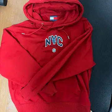 TOMMY 후드티 빨간색