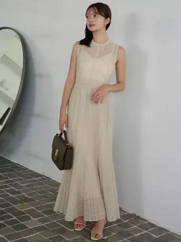 아뉴앙스 레이시 니트 원피스 anuans