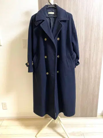 [ 어반 리서치 ] 네이비 더블 브레스트 롱 코트
