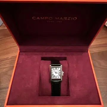 Campo Marzio 블랙 가죽 시계 새상품