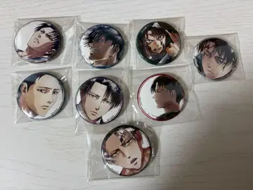 진격의 거인 리바이 아커만 캔뱃지 세트