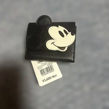 디즈니 미키마우스 3단 폴더형 지갑 블랙