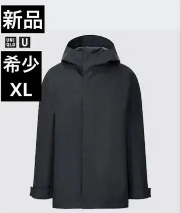 [레어 선착순] 유니클로 U 오버 사이즈 마운틴 후드티 블랙 XL