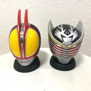 가면라이더 헬멧형 저금통 2체 세트