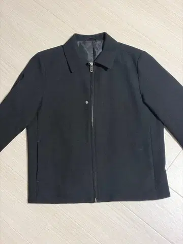 STUDIOUS 브라이트 크로스 숏 더블 지퍼 블루종