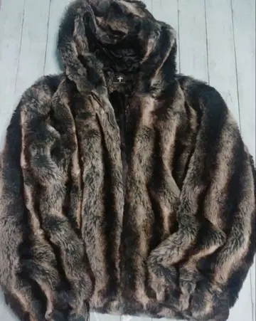 파스케이프 인조 모피 자켓 90s