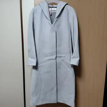 DES PRES 데프레 2WAY 울 캐시미어 후디드 롱 코트