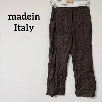 이탈리아제 캐주얼 팬츠 S 36 사이즈 브라운
