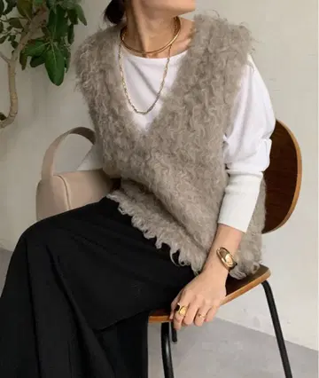 Dou Dou V넥 니트 베스트