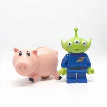 토이스토리 LEGO 미니 피규어 에이리언 & 햄 가챠 피규어