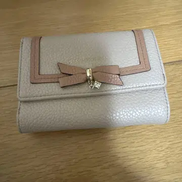 SAMANTHAVEGA (사만사베가) 리본 미니 지갑 (베이지)