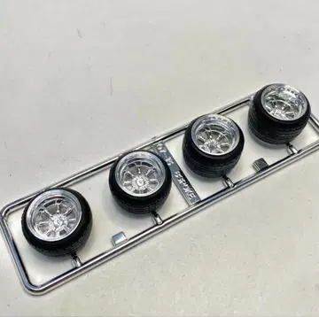 아오시마 휠 1/24 8스포크 14인치 프라모델 모형 구형 자동차