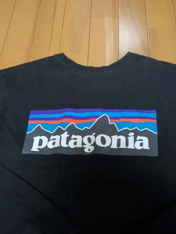 patagonia 블랙 긴팔 티셔츠