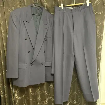 80~90s Par Avion 더블 브레스트 수트 퍼플