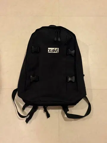 x-girl 블랙 백팩 백팩