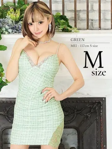 [ ANGEL R ] 비쥬 체크 타이트 미니 드레스 M