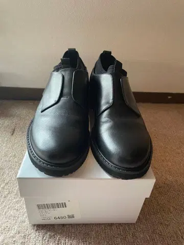 Plantation 더비 슬립온 블랙 M 사이즈 23.5cm