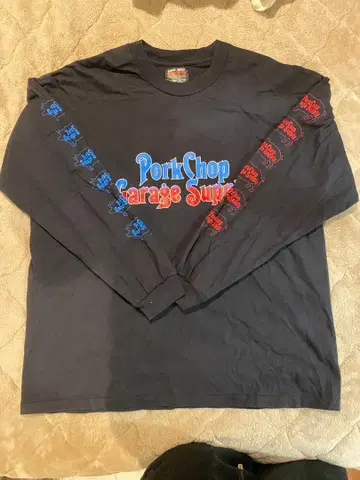 Pork Chop Garage Supply 긴팔 티셔츠 블랙 L