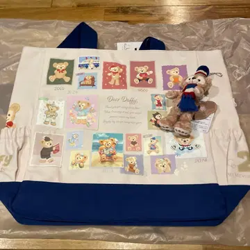 [택 포함 새상품] 디즈니 20주년 더피 토트백 봉제 인형 배치