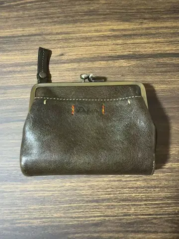 [ Dakota ] 가마구치 2단 접이식 지갑 그린 [ 사용품 ]