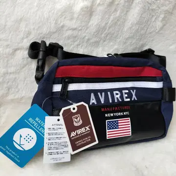 [ 새상품!! ] AVIREX 바디백 숄더백 네이비 미국 국기