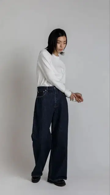 [ 미사용 새상품 ] soyy. loose denim