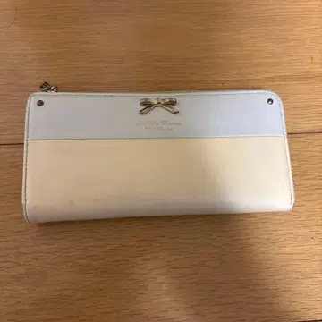 Samantha Thavasa 바이컬러 벨트 라운드 장지갑