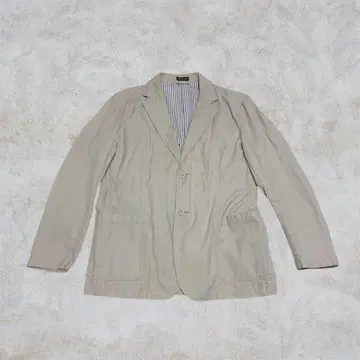 90s 00s 테일러드 자켓 베이지 LL 면 100% 빈티지