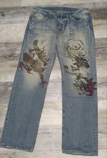 쿠라 스트레이트 데님 팬츠