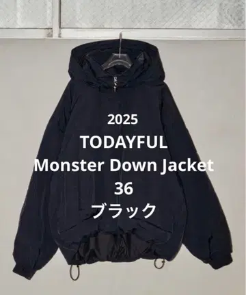TODAYFUL 몬스터 다운 재킷 36 블랙