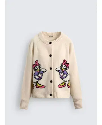 zara x 디즈니 데이지 가디건 S 사이즈