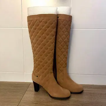 Cervelly 퀼팅 롱 부츠