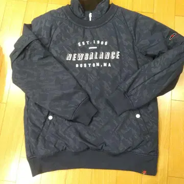 NEW BALANCE 카모 패턴 자켓 네이비