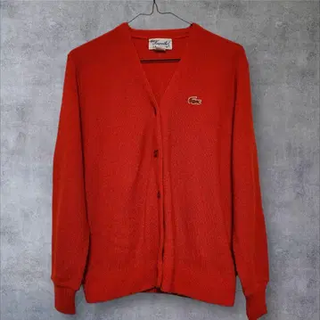 Haymaker LACOSTE 가디건 레드 38 vintage