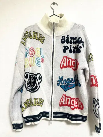 엔젤 블루 x atmospink 올 패턴 블루종