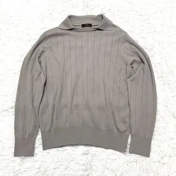 [컨디션 최상] Vandori 밴도리 카라 부착 크루넥 울 니트 L