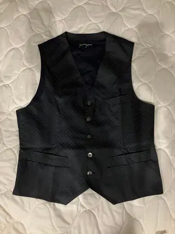 SHIRT HOUSE 지레 베스트 다크 그레이 바둑무늬 블랙 라벨