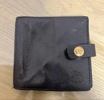 일비종떼 가죽 접이식 지갑 블랙