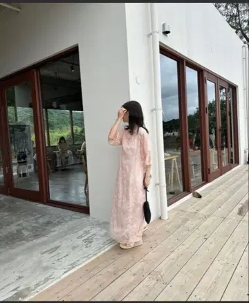 [ 미사용 새상품 ] I am flower embroidery 원피스