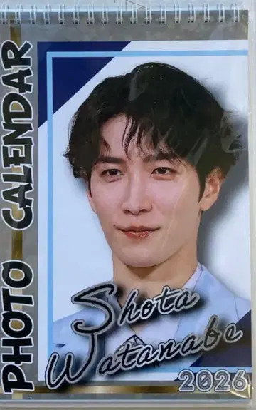 새상품 SnowMan 와타나베 쇼타 2026 탁상 달력 사진 달력