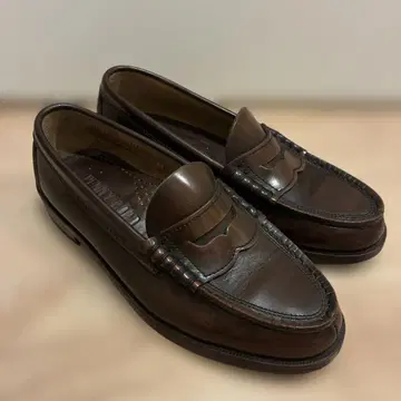 HARUTA PENNY ROAD 다크 브라운 가죽 로퍼