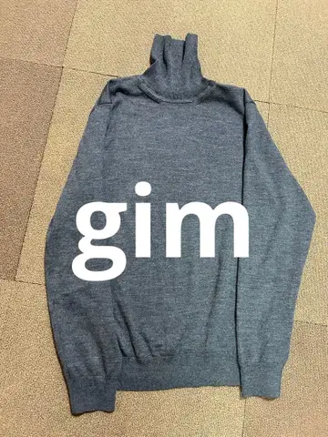 gim 짐 그레이 터틀넥 니트