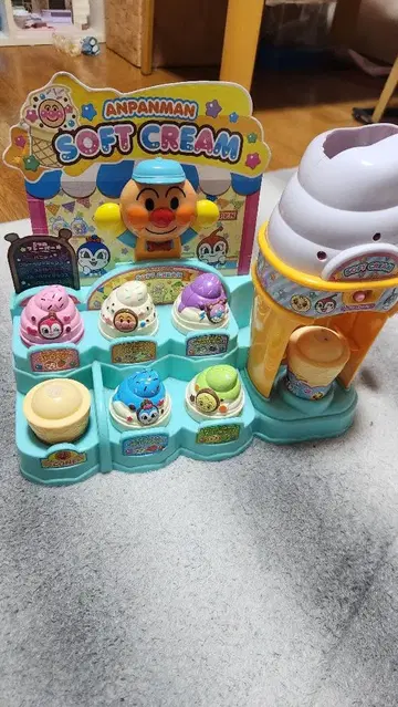 빙글퐁 말하는 플레이버 호빵맨 소프트 아이스크림 가게