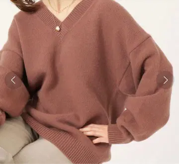 이에나 AQUA V넥 풀오버 니트 캐시미어 혼방 22AW