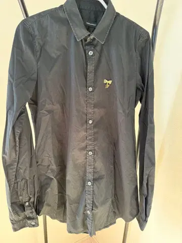 DSQUARED2 그레이 긴팔 셔츠 보타이핀 포함