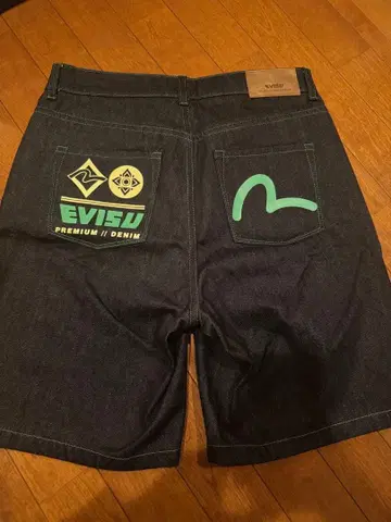 EVISU 숏 데님 W28