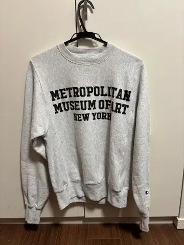 Champion 메트로폴리탄 미술관 맨투맨 후지와라 히로시 착용 X S