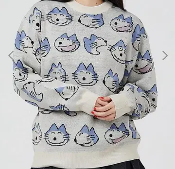 S 사이즈 11마리 고양이 니트