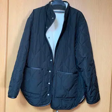 스콧 클럽 계열 리버서블 퀼팅 자켓